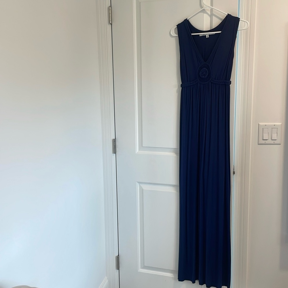 Navy blue maxi dress size small